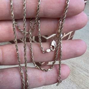 10k 4.5g Gold Adjustable Rope Chain 24” - Image 3