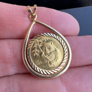 14k 5.1g Gold Charm & Chinese 1/10 oz