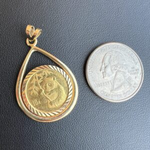 14k 5.1g Gold Charm & Chinese 1/10 oz - Image 3