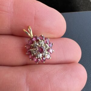 Alternative view of 10k 1.3g Gold & Gemstone Charm