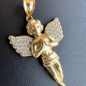10k 3.9g Gold Angel Pendant