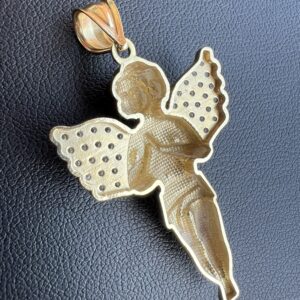 10k 3.9g Gold Angel Pendant - Image 4