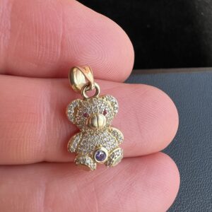 Alternative view of 14k 1.5g Gold Bear Charm