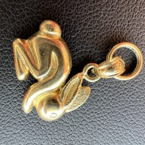 14k 1.7g Gold Rabbit Charm