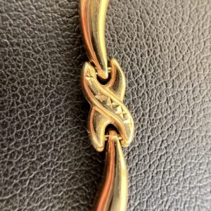 14k 7.8g Gold X Link Necklace 16” - Image 6