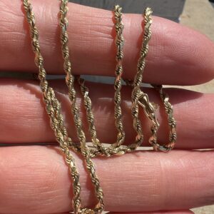 Alternative view of 14k 9.2g Gold Rope Chain 20”
