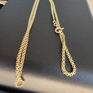 18k 4.7g Gold Unique Link Chain 20” - Image 3