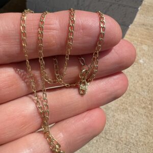 18k 4.1g Gold Chain Link Necklace 17” - Image 5