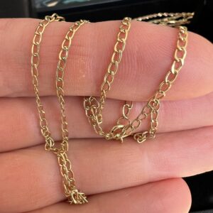 Alternative view of 18k 4.1g Gold Chain Link Necklace 17”