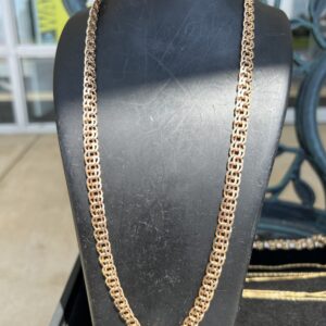 14k 42.4g Gold Double Mariner Chain 24”