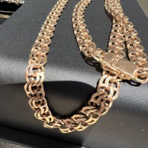 14k 42.4g Gold Double Mariner Chain 24” - Image 3