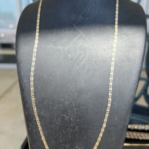 14k 4.9g Tri-Color Mariner Gold Chain 22”