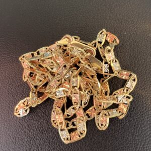 14k 4.9g Tri-Color Mariner Gold Chain 22” - Image 5