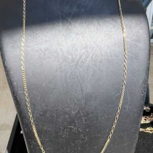 14k 3.5g Gold Figaro Type Chain 22”