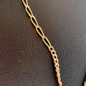 14k 3.5g Gold Figaro Type Chain 22” - Image 5