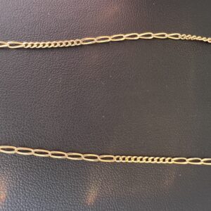 14k 3.5g Gold Figaro Type Chain 22” - Image 4