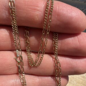 14k 3.5g Gold Figaro Type Chain 22” - Image 3