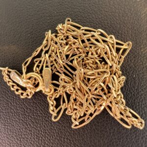 Alternative view of 14k 3.5g Gold Figaro Type Chain 22”