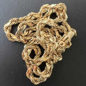 Alternative view of 14k 30.2g Gold Rope Chain 18”