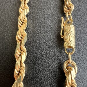 14k 30.2g Gold Rope Chain 18” - Image 5