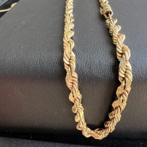 14k 30.2g Gold Rope Chain 18” - Image 4