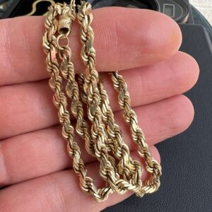 14k 30.2g Gold Rope Chain 18” - Image 3