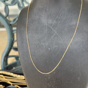 18k 1.9g Gold Box Chain 17” - Image 5