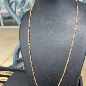 10k 2.2g Gold Rope Chain 21”