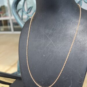 14k 3.9g Rose Gold Rope Chain 18”