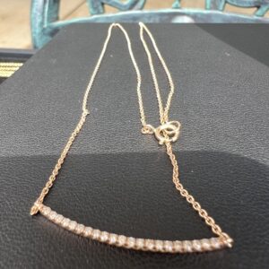 14k 1.8g Rose Gold Necklace 16” - Image 3