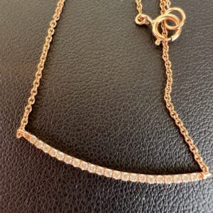 Alternative view of 14k 1.8g Rose Gold Necklace 16”