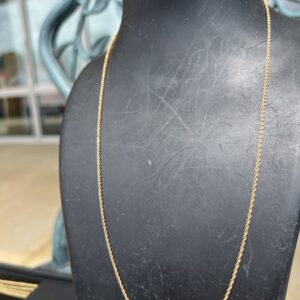 14k 2.7g Gold Rope Chain 20”