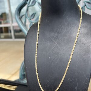 14k 9.4g Gold Rope Chain 18”