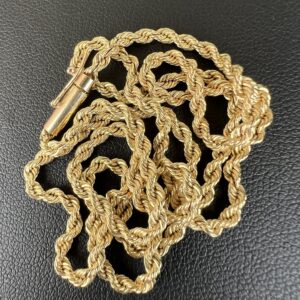 14k 9.4g Gold Rope Chain 18” - Image 3