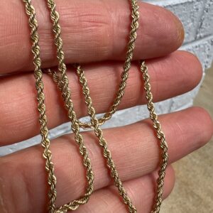 Alternative view of 14k 9.4g Gold Rope Chain 18”