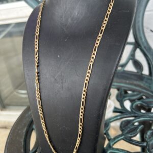 10k 20.8g Gold Figaro Chain 24”