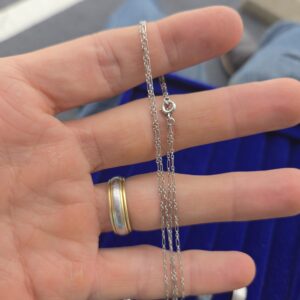 Platinum 3.4g Link Chain 22" 1.3mm