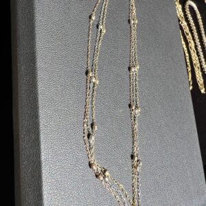 10k 2.5g Yellow, Rose, White Gold Bracelet 9”