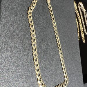14k 4.1g Flat Cuban Gold Bracelet 8”