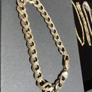 10k 18.5g Cuban Gold Bracelet 9”