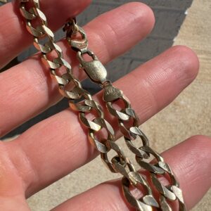 10k 18.5g Cuban Gold Bracelet 9” - Image 2