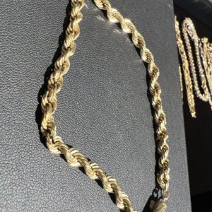 14k 11.3g Gold Rope Bracelet 8”