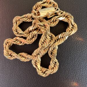 14k 11.3g Gold Rope Bracelet 8” - Image 2
