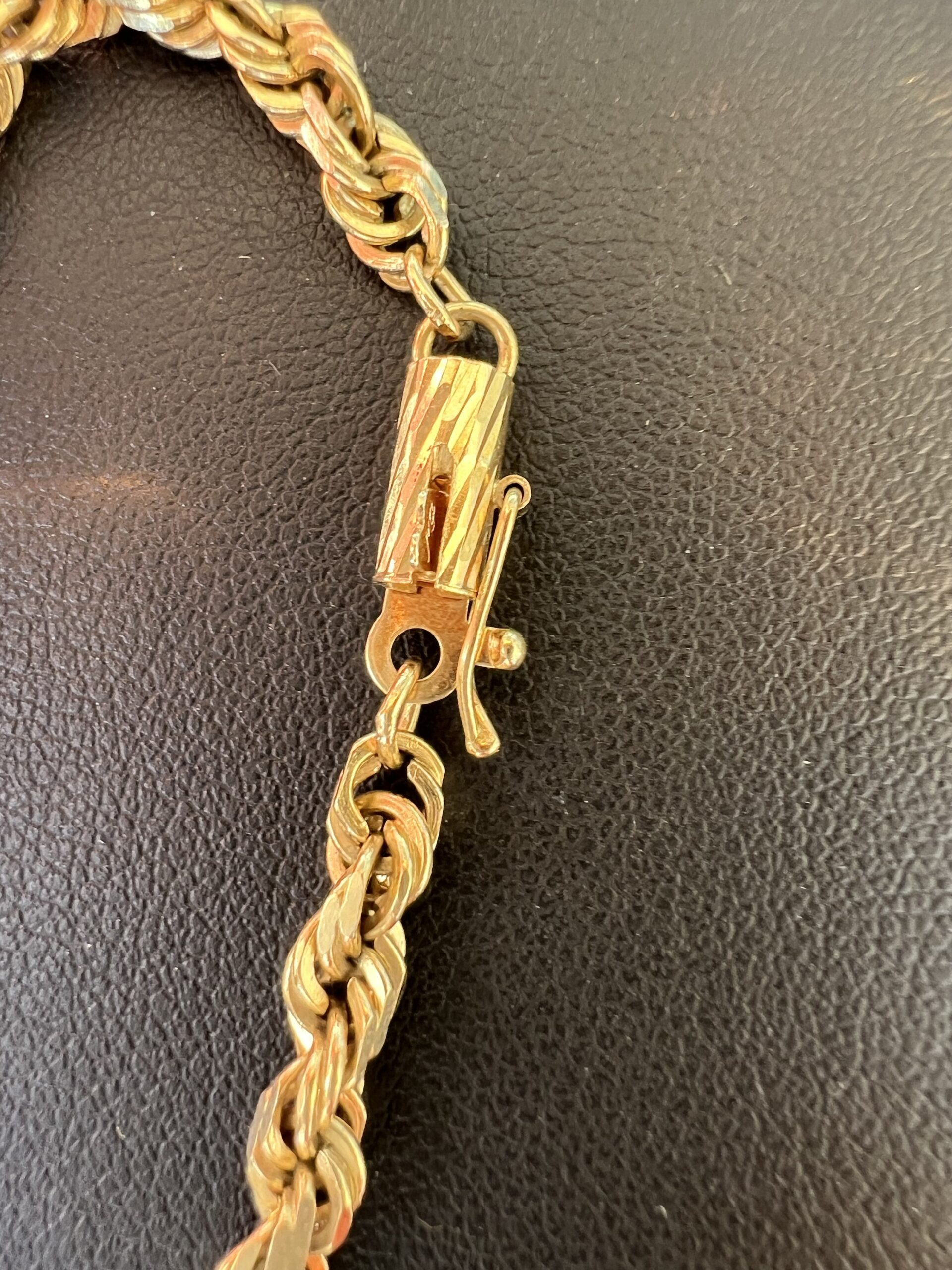 14k 11.3g Gold Rope Bracelet 8” - Image 3