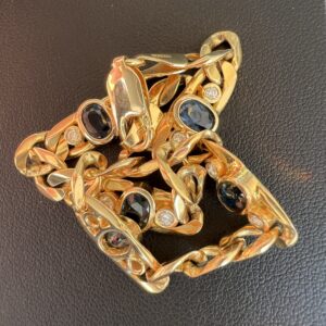 14k 15.8g Cuban w/Gems 8” - Image 3