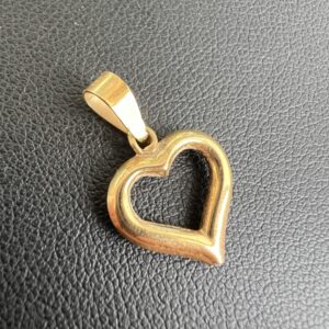 18k 0.5g Gold Heart Pendant