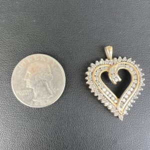 10k 5.5g Gold Heart Pendant - Image 4