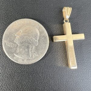 Alternative view of 14k 1.2g Gold Cross Pendant