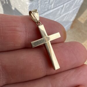 14k 1.2g Gold Cross Pendant - Image 3