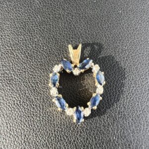 10k 1.7g Gold Heart Pendant